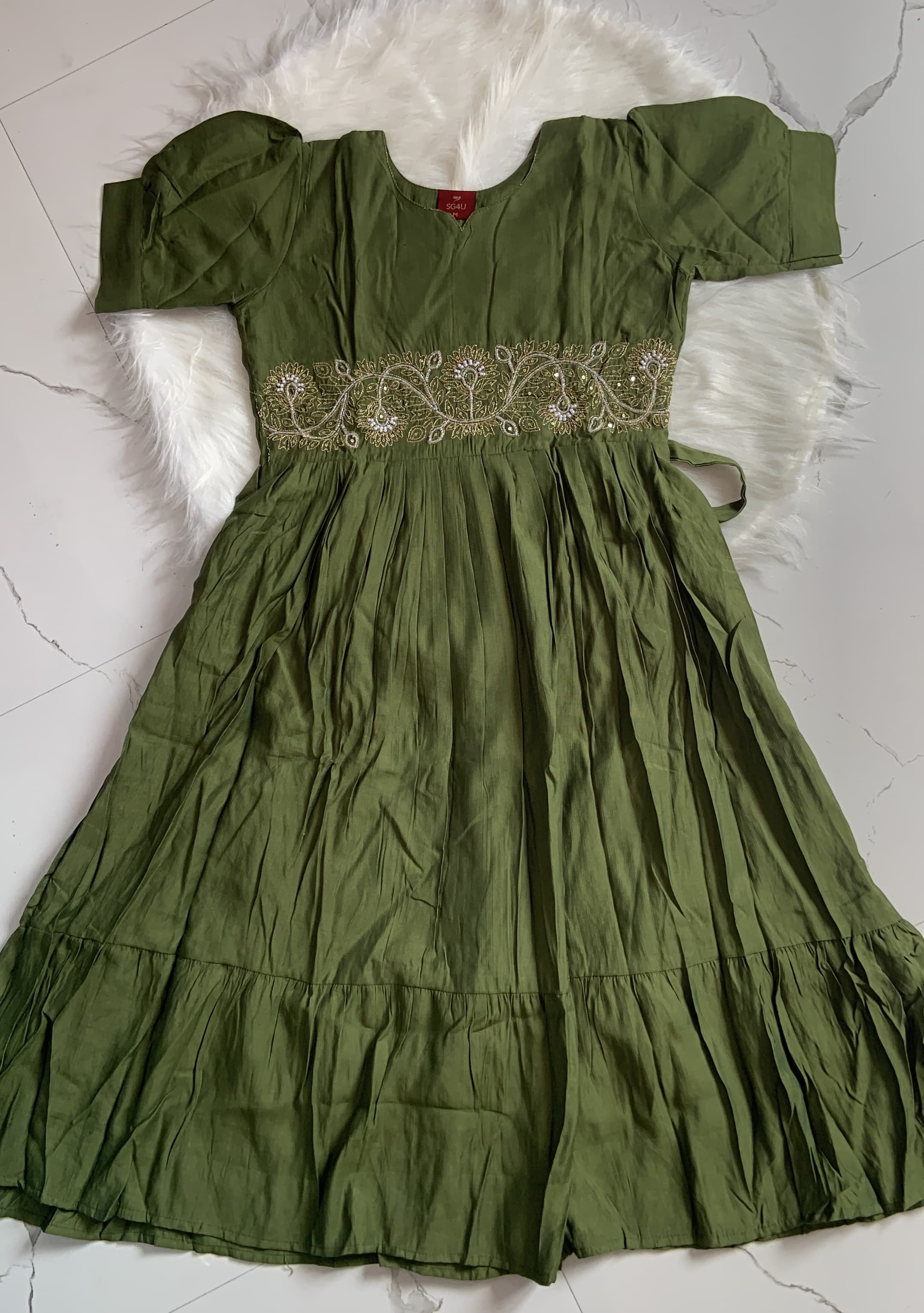 Olive Green Maxi, view 2
