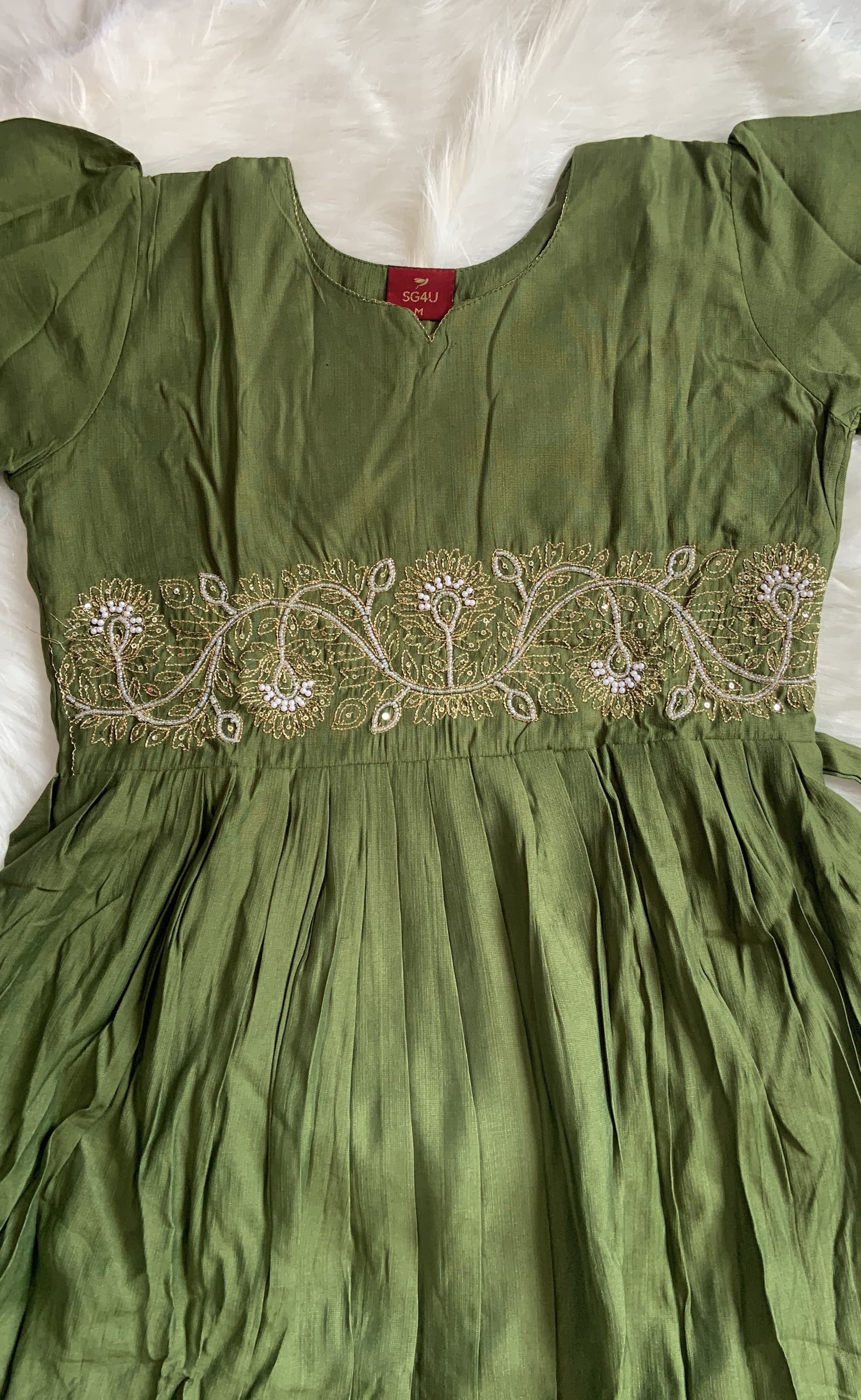 Olive Green Maxi, view 3
