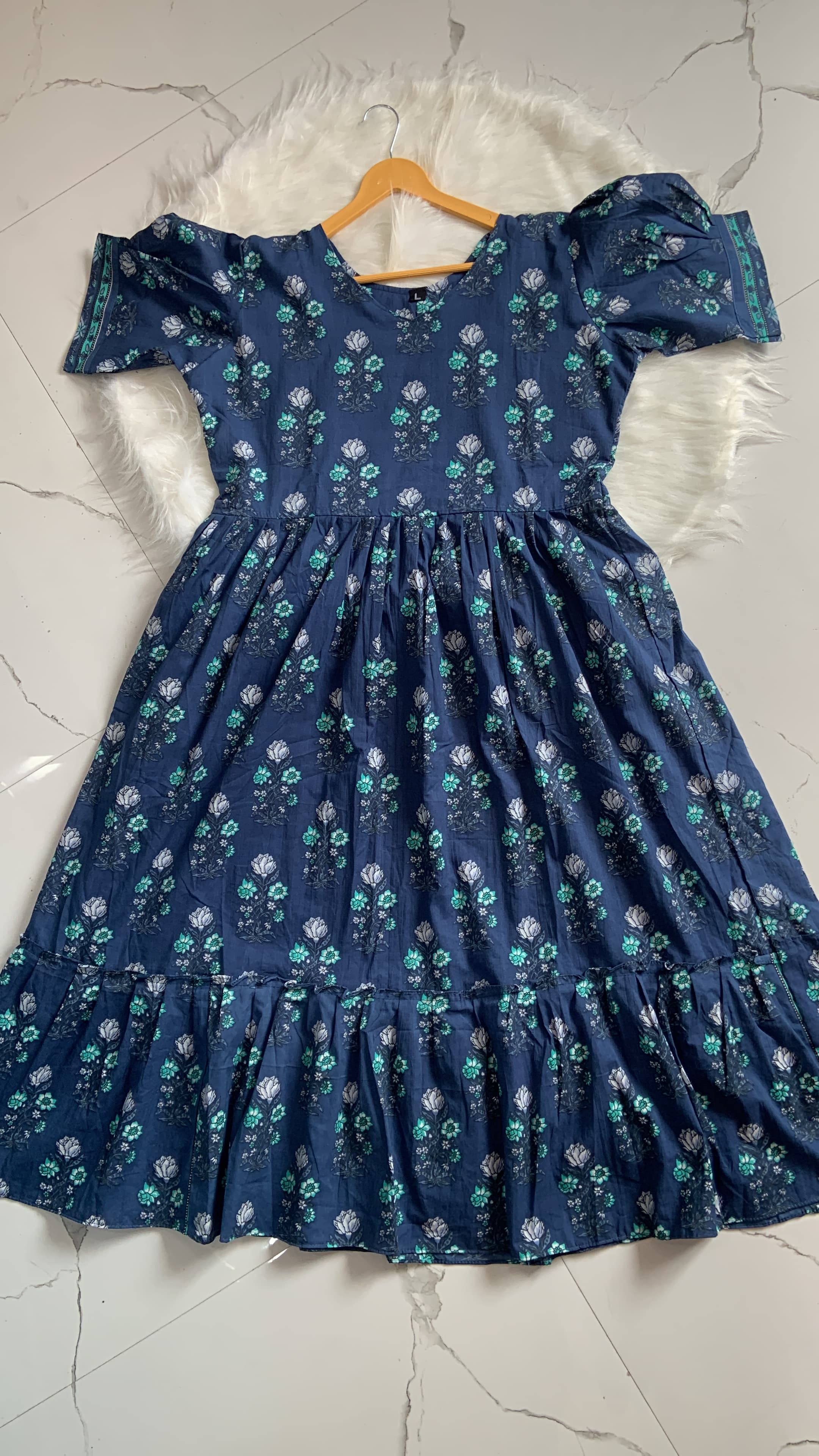 Blue Floral Maxi