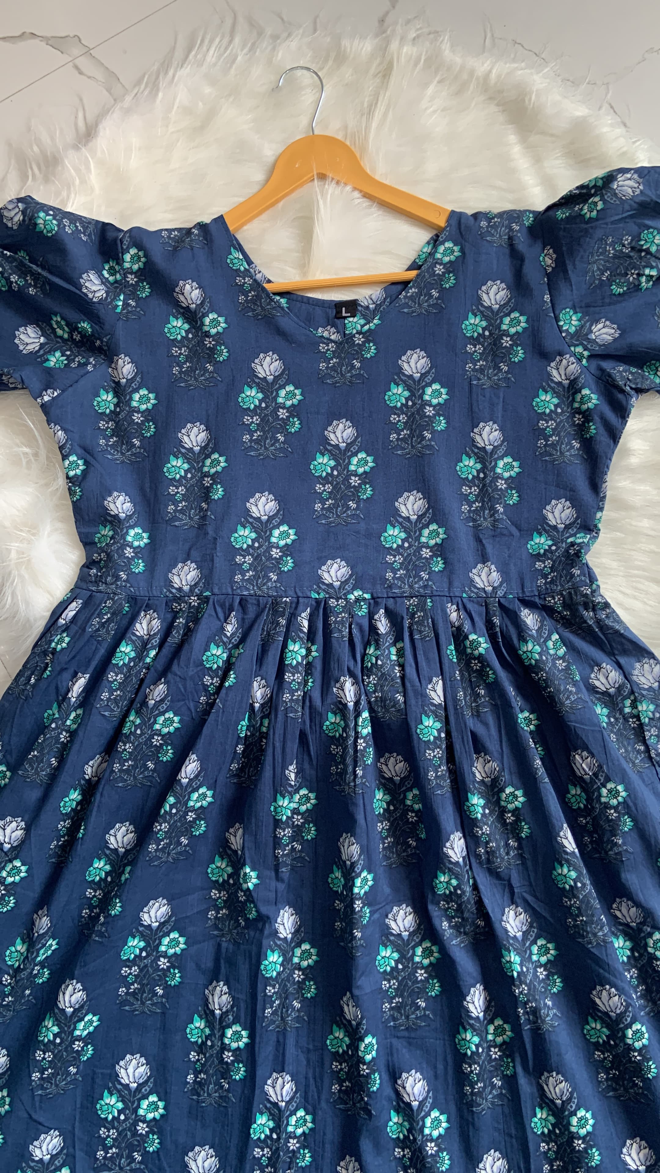 Blue Floral Maxi, view 2