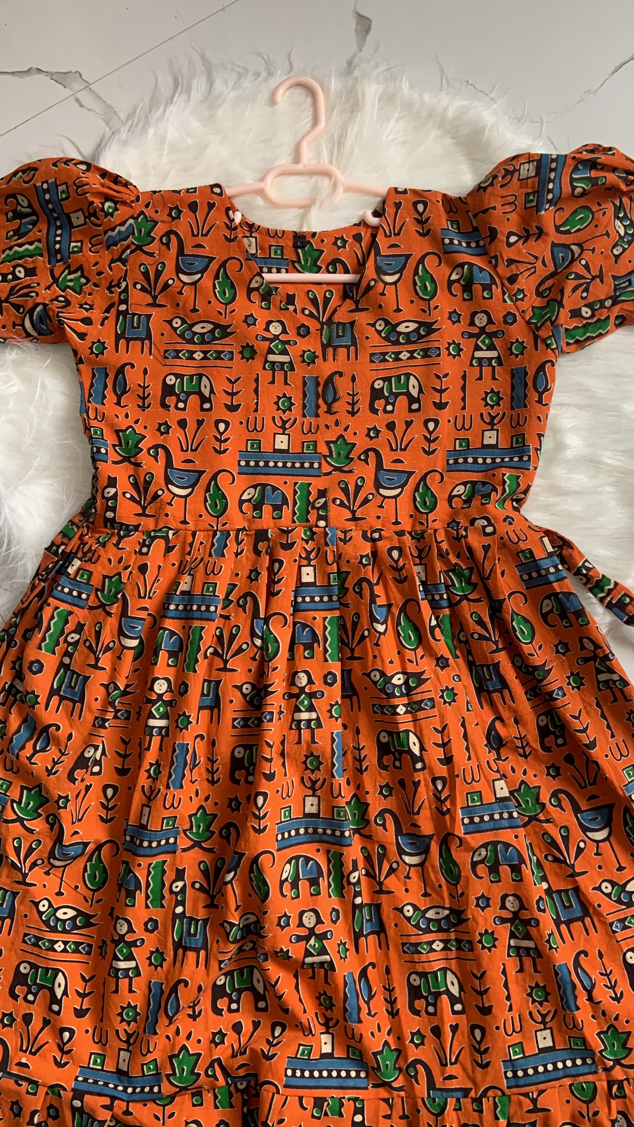 Orange Kalamkari Maxi, view 2