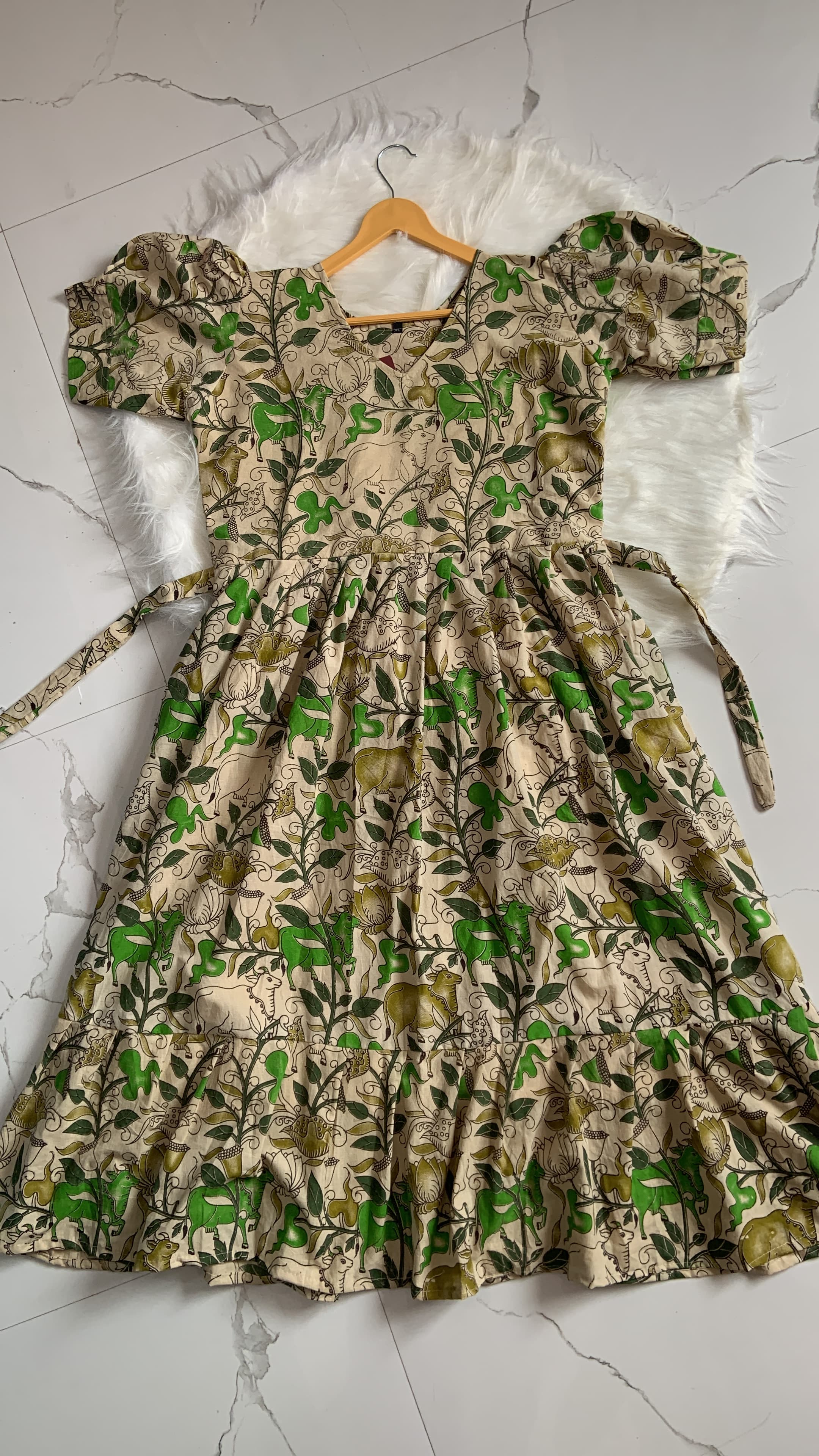 Green Kalamkari Maxi