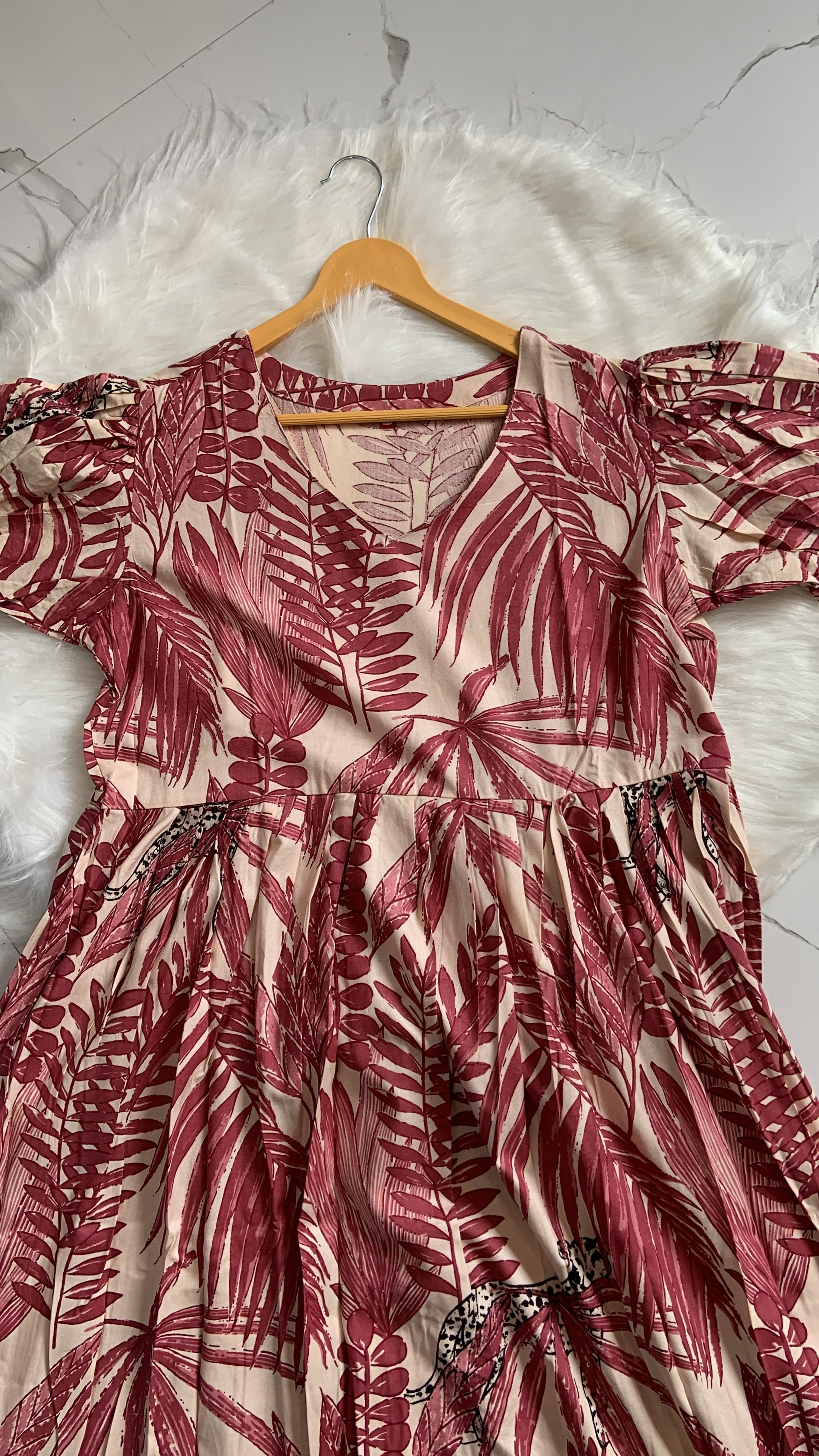 Leaf Print Maxi, view 2