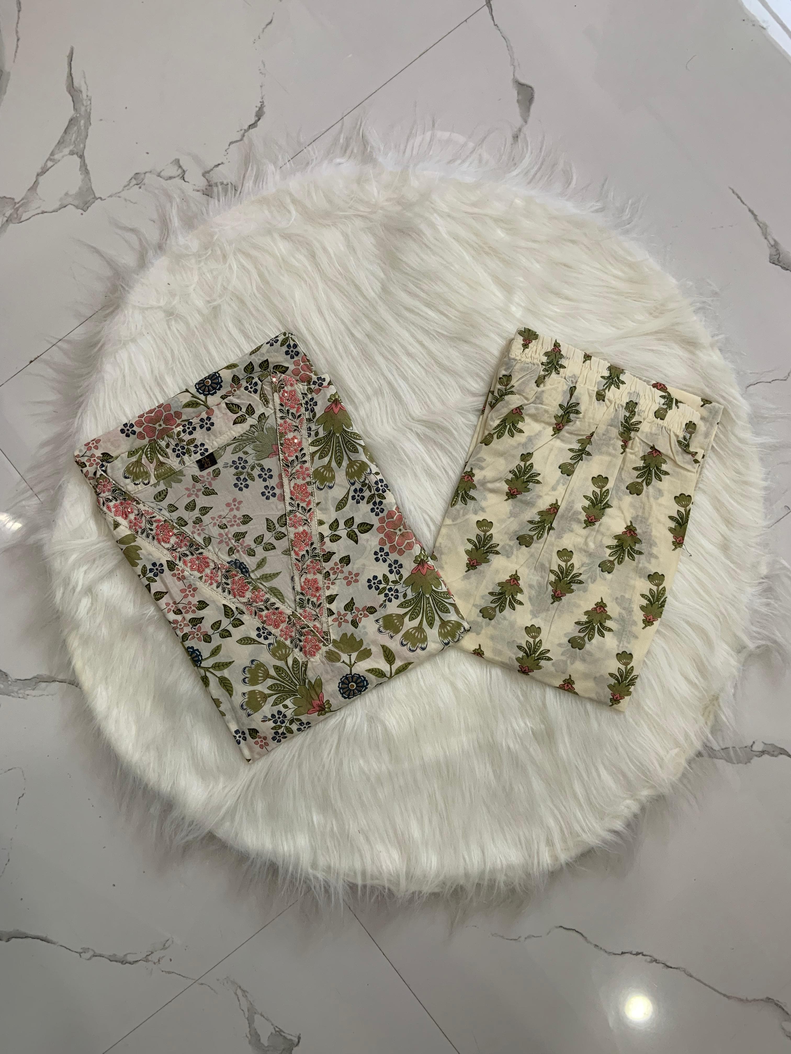 Ivory Floral Co-Ord Set, view 2