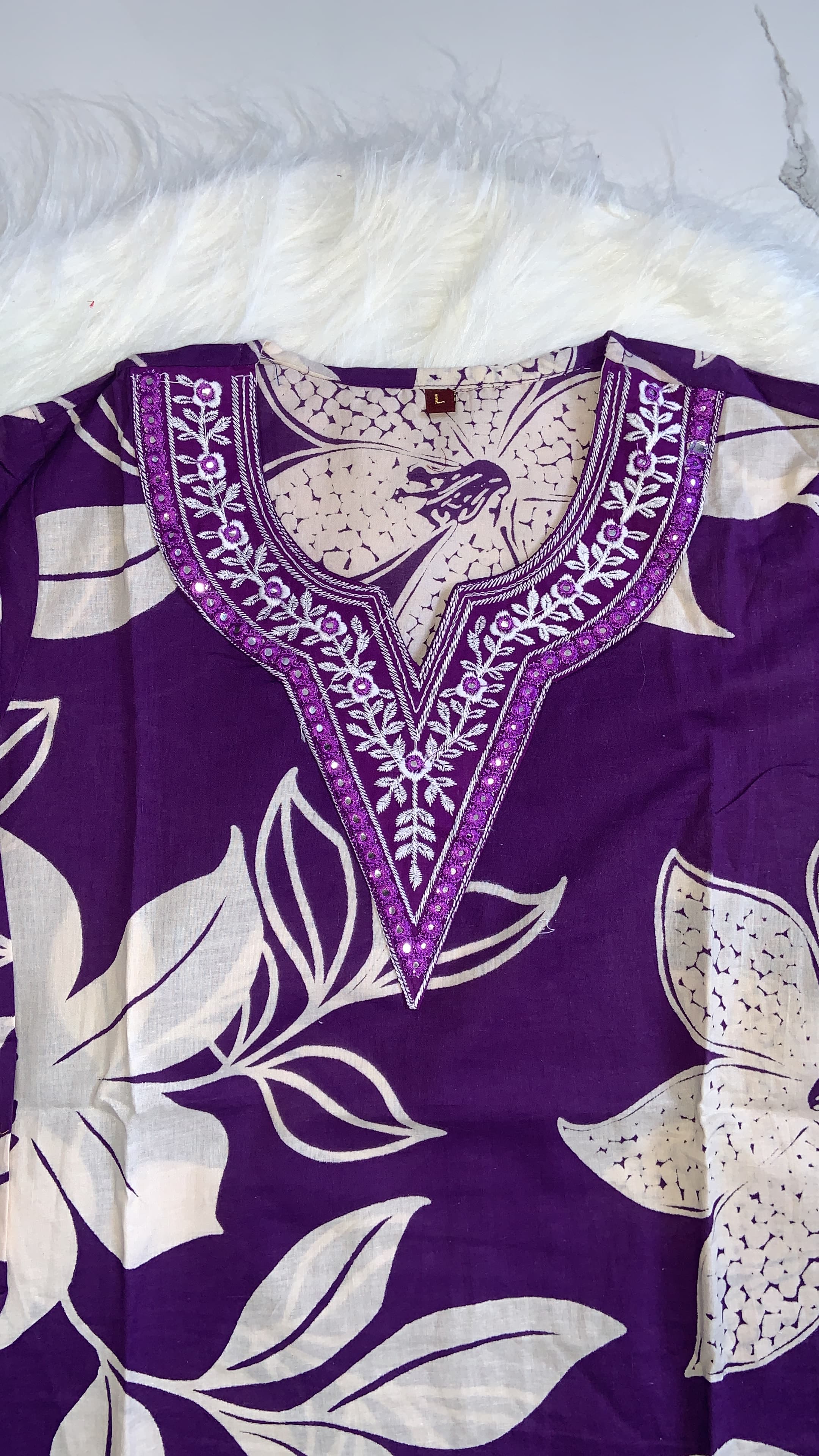 Royal Purple Kurti Set, view 3