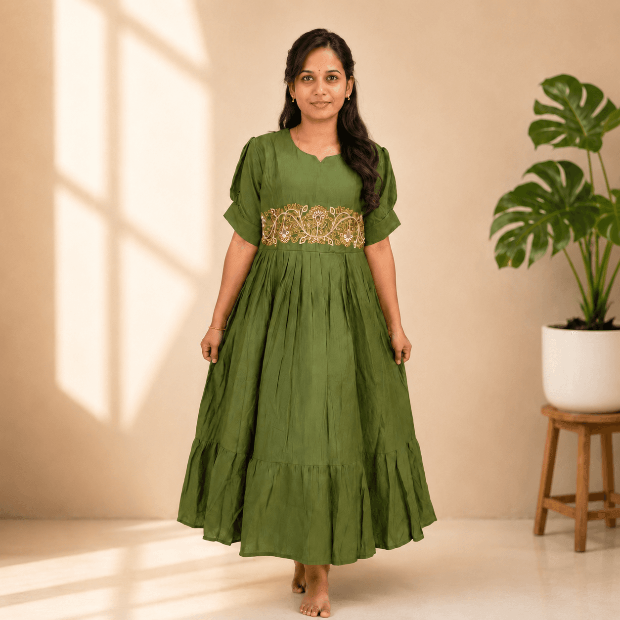 Olive Green Maxi